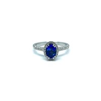 Ringe Golay Dame in Weißgold Zaffiro blu 1.17 Ct ACLC052DIZB - ACLC052DIZB